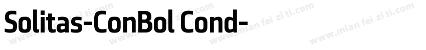 Solitas-ConBol Cond字体转换